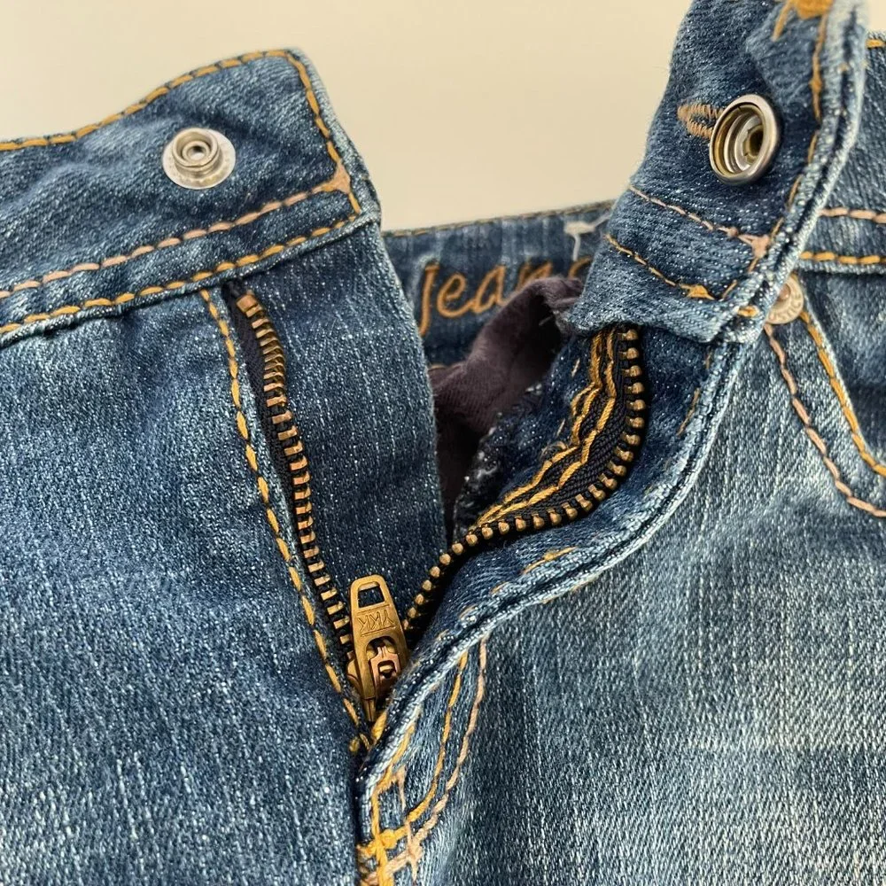 Justice Denim Jean Skort Girls Size 8R I Love Justice Jeans